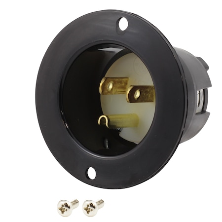 Ac Works Straight Blade Plug, 5-15P, 15 A, 125V AC, 2 Pole, 3 Wire, Grounded ASIN515P